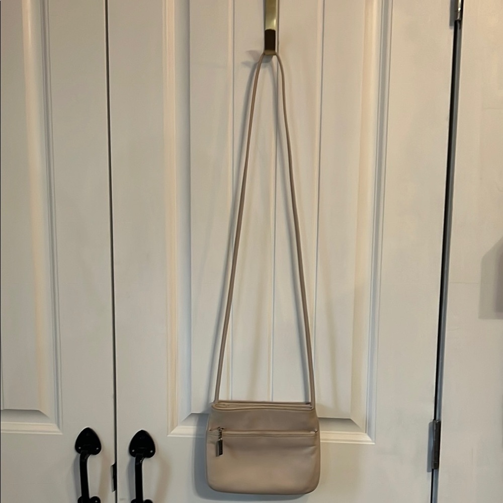Giani Bernini Women's Cream Crossbody Bag with Minimalist Design